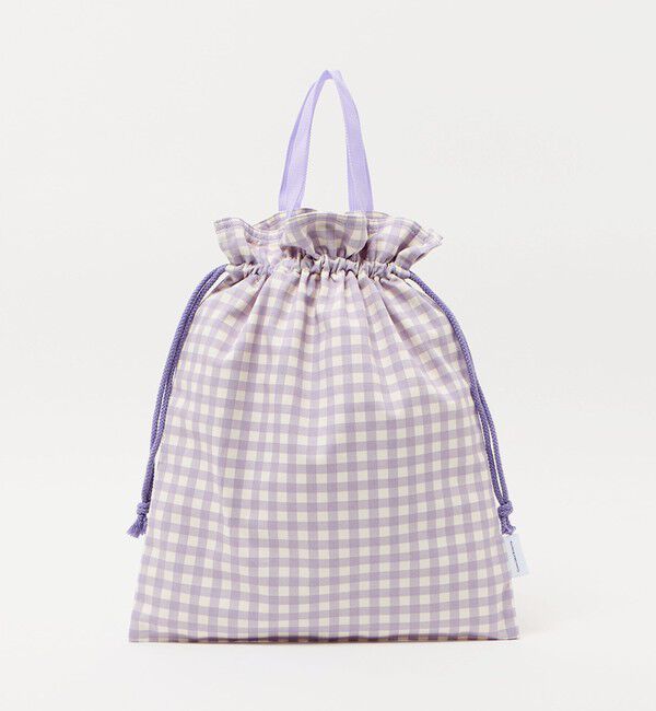 UNITED ARROWS green label relaxing「巾着バッグ（大）（ギンガム） / キッズ」|その他|LILAC
