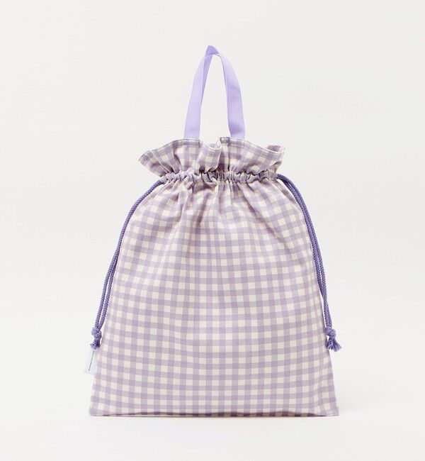 UNITED ARROWS green label relaxing「巾着バッグ（大）（ギンガム） / キッズ」|その他|