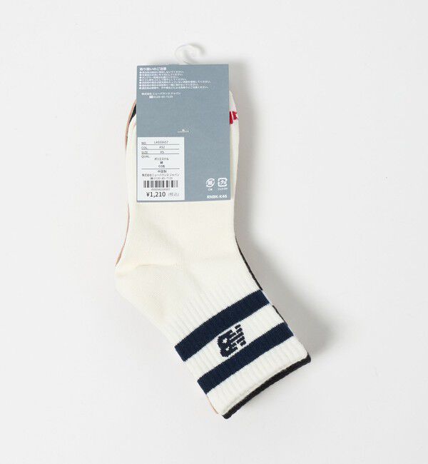 UNITED ARROWS green label relaxing「＜New Balance＞ラインソックス 3P / キッズ  」|ソックス|