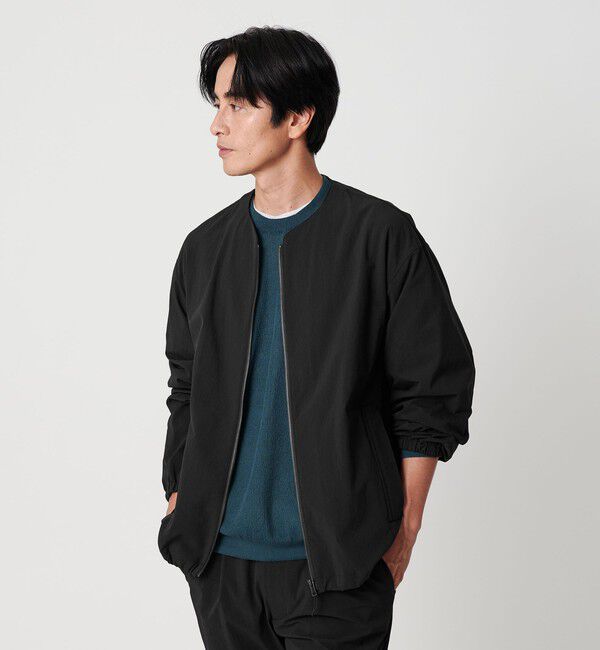 BEAUTY&YOUTH UNITED ARROWS「360&deg;MASTER クルー ジップジャケット -セットアップ対応 ストレッチ ウォッシャブル マルチ機能-」|その他|BLACK