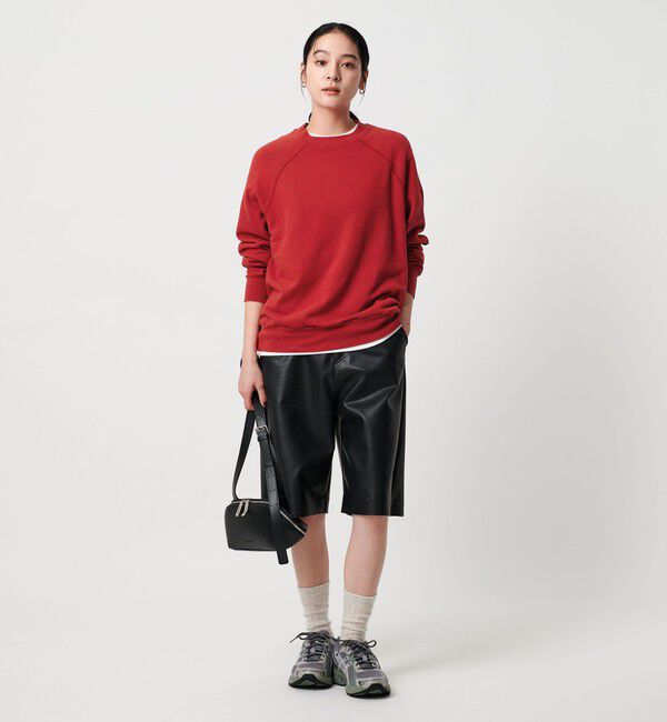 BEAUTY&YOUTH UNITED ARROWS「コットン ラグランスリーブ スウェットプルオーバー」|スウェット・ジャージ|RED