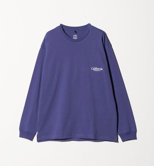 California General Store「＜CGS.＞オーガニックコットン ロゴ ロングスリーブ Tシャツ」|Tシャツ・カットソー|PURPLE