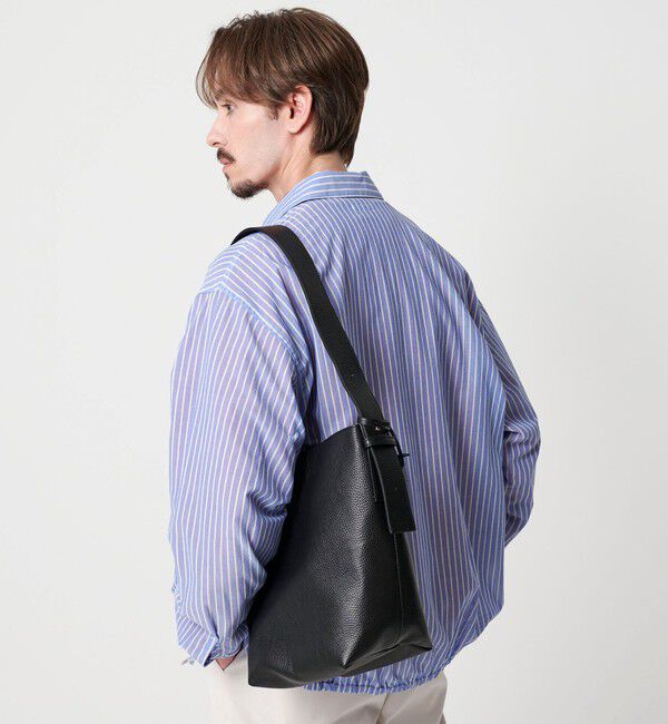 BEAUTY&YOUTH UNITED ARROWS「＜LA UNIQA＞レザー トート バッグ」|トートバッグ|BLACK