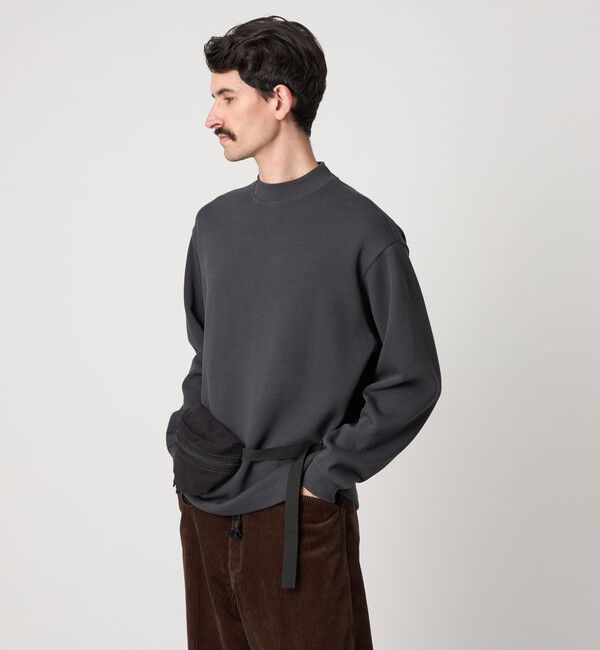STEVEN ALAN「＜Steven Alan＞ ダブルフェイス モックネック カットソー BOLD」|Tシャツ・カットソー|