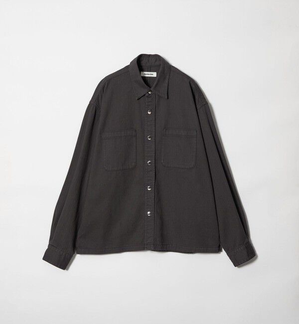 MONKEY TIME「ドビー ヘリンボーン ミリタリー シャツ」|シャツ・ブラウス|