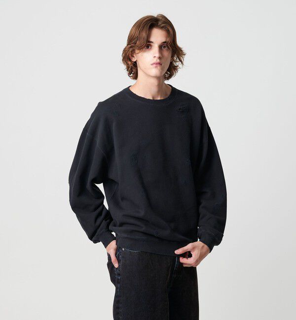 MONKEY TIME「フレンチテリー ディストレスト クルーネック」|Tシャツ・カットソー|