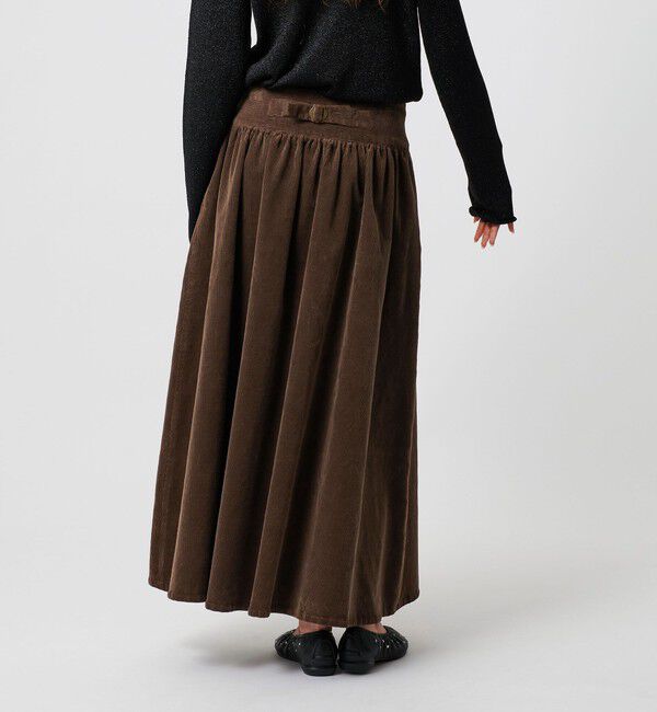 ATTISESSION「＜ATTISESSION＞コーデュロイ ロング スカート」|スカート|