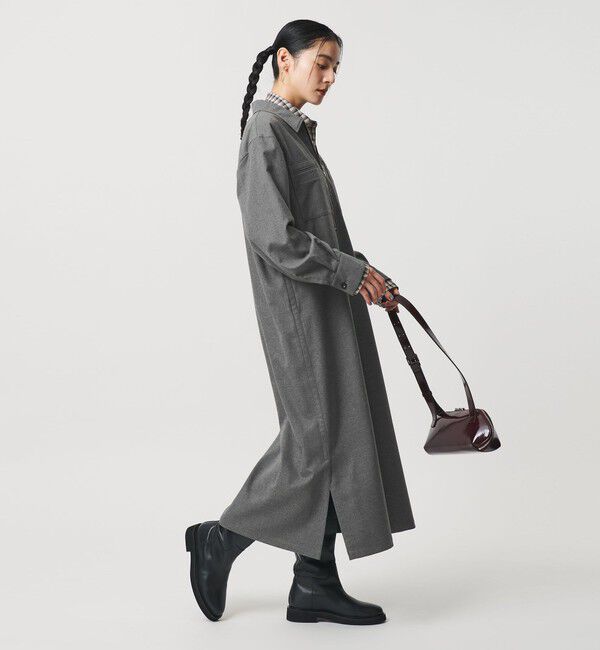 BEAUTY&YOUTH UNITED ARROWS「ハーフジップ スリットワンピース」|ワンピース|