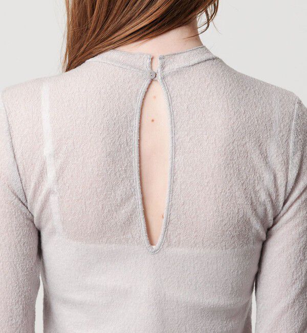 ATTISESSION「＜ATTISESSION＞シアー ジャガード バックオープン プルオーバー トップス 」|その他|