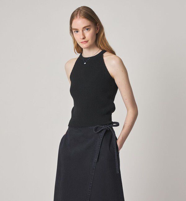 STEVEN ALAN「＜Steven Alan＞リリヤーン ニット タンクトップ」|ニット・セーター|BLACK