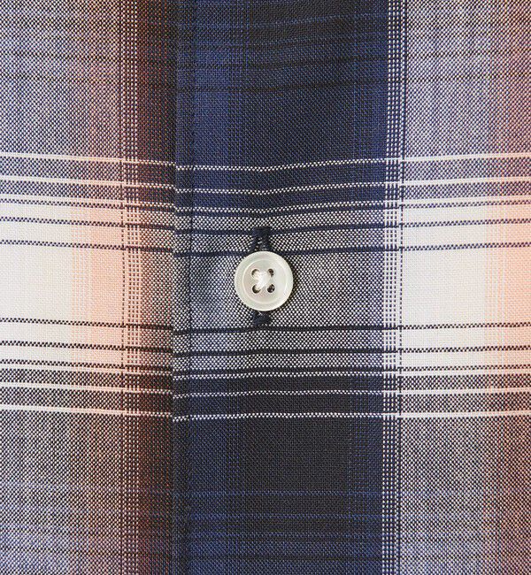 BEAUTY&YOUTH UNITED ARROWS「尾州 TW オンブレ チェック レギュラー シャツ GRANDE TAPERD型 ウォッシャブル MADE IN JAPAN」|シャツ・ブラウス|