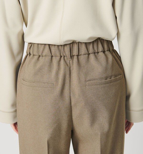 BEAUTY&YOUTH UNITED ARROWS「【WEB限定 Wardrobe DAILY MINIMAL】メランジ タックストレートパンツ ウォッシャブル」|スラックス|