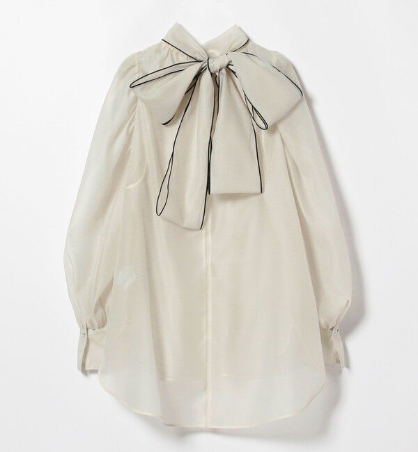Demi-Luxe BEAMS 「オーガンジー リボンブラウス」|シャツ・ブラウス|