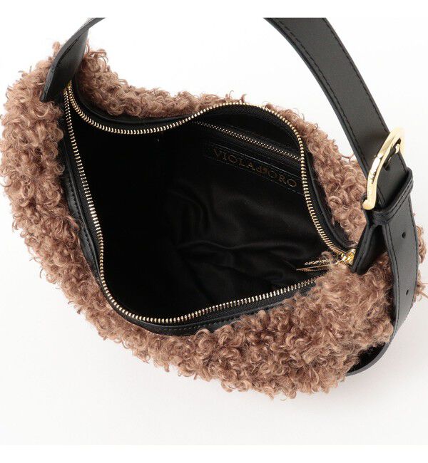 Demi-Luxe BEAMS 「VIOLAd&rsquo;ORO / エコファー ハーフムーン バッグ」|トートバッグ|