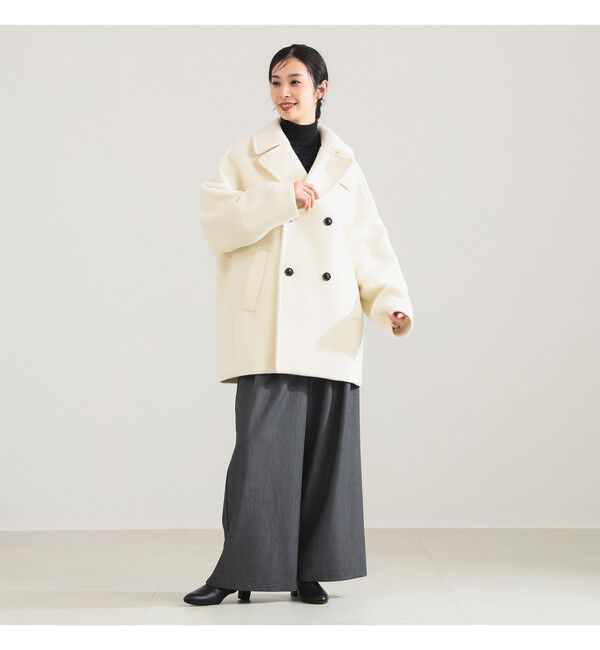 Demi-Luxe BEAMS 「TICCA / ウール ピーコート」|ブルゾン・スタジャン|OFF WHITE