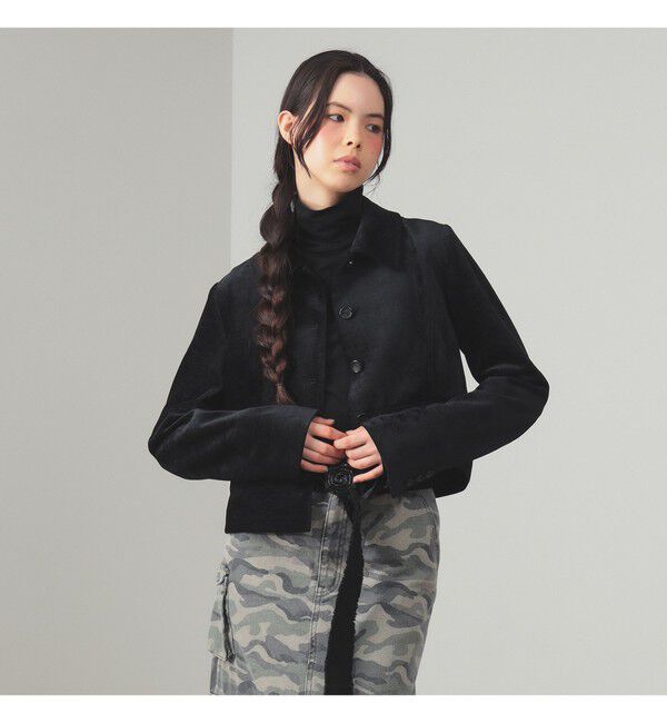 Ray BEAMS 「モール ステンカラー ジャケット」|ダッフルコート|