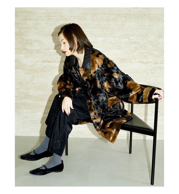 Ray BEAMS 「RBS / フェイクファー ステンカラー コート」|ダッフルコート|COW_PT