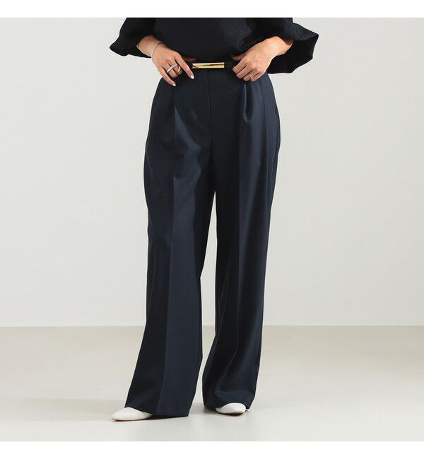 Demi-Luxe BEAMS 「エディター東原妙子 &times; Demi-Luxe BEAMS / ツイル イージー ストレート パンツ」|チノ|