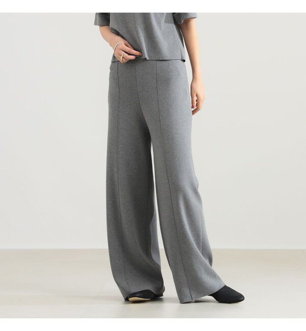 Demi-Luxe BEAMS 「AK+1 / スムース ニットパンツ」|チノ|