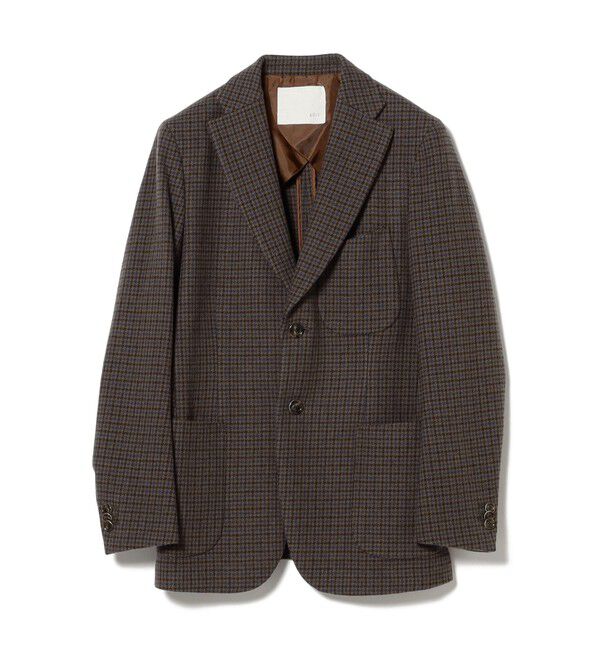Demi-Luxe BEAMS 「AK+1 / ウール チェック 2ボタン ジャケット」|ダッフルコート|