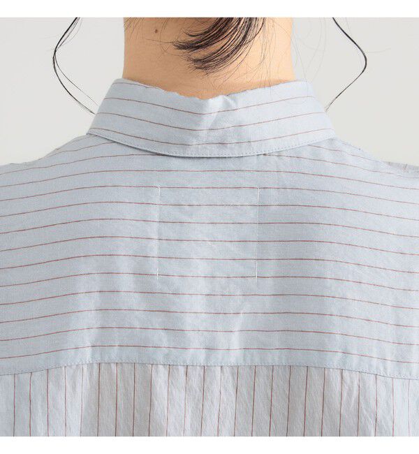 Demi-Luxe BEAMS 「AK+1 / シアー ストライプ シャツ」|シャツ・ブラウス|