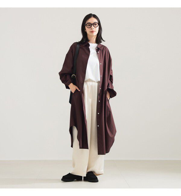 Demi-Luxe BEAMS 「タイプライター シャツ ワンピース」|ワンピース|BROWN