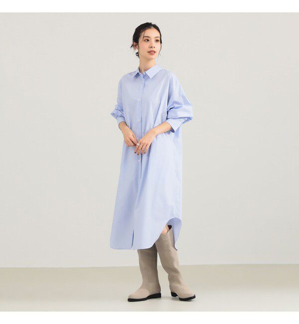 Demi-Luxe BEAMS 「タイプライター シャツ ワンピース」|ワンピース|