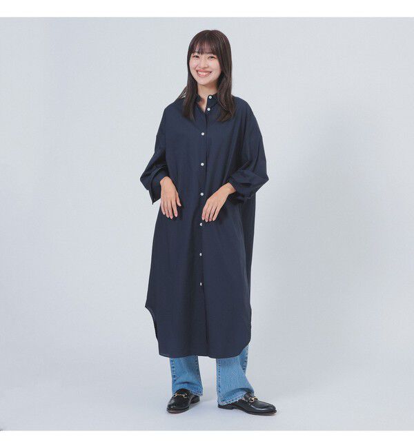 Demi-Luxe BEAMS 「タイプライター シャツ ワンピース」|ワンピース|