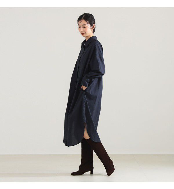 Demi-Luxe BEAMS 「タイプライター シャツ ワンピース」|ワンピース|