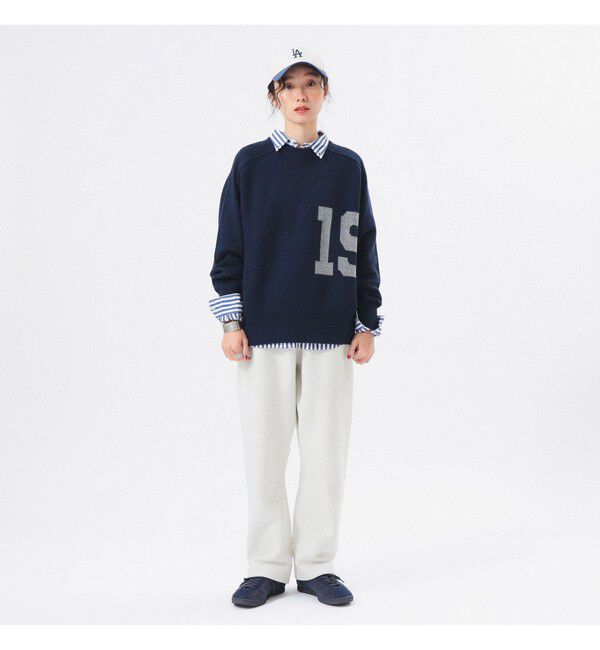 BEAMSBOY「【別注】Champion / バックプリント リバースウィーブ(R) スウェット パンツ」|チノ|