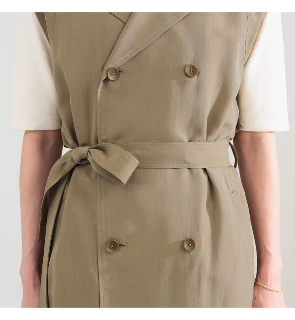Demi-Luxe BEAMS 「ノースリーブ ロングトレンチ ワンピース」|ワンピース|