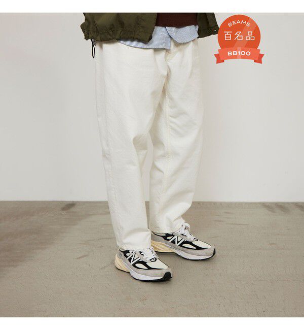 BEAMS「ワイド テーパード デニム」|デニム|WHITE