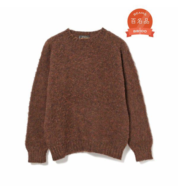 BEAMS「BEAMS PLUS / シェットランド ニット」|ニット・セーター|Coffee_191