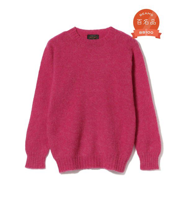 BEAMS「BEAMS PLUS / シェットランド ニット」|ニット・セーター|Carnation_1424