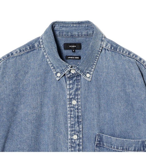 BEAMS「デニム ボタンダウンシャツ」|シャツ・ブラウス|