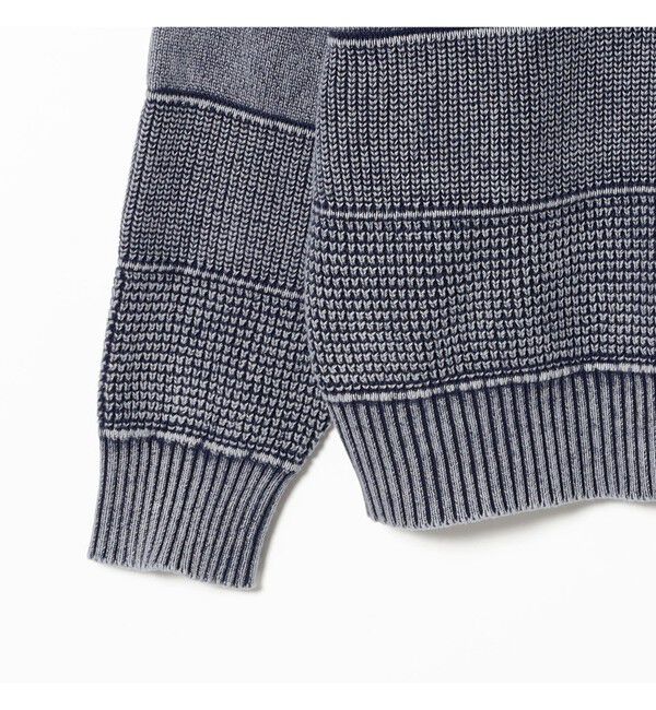 BEAMS「ワイドフィット フェード コットン クルーネック」|ニット・セーター|