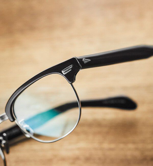 SHIPS any「【SHIPS any別注】銘品晴夫作：MALCOLM セルロイド&times;チタン 眼鏡◇」|サングラス|