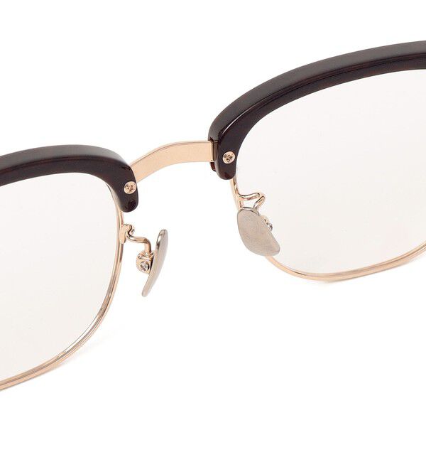 SHIPS any「【SHIPS any別注】銘品晴夫作：MALCOLM セルロイド&times;チタン 眼鏡◇」|サングラス|