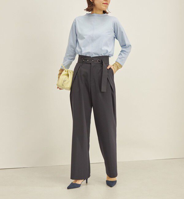 SHIPS for women「Paulo Oliveira ベルト タック パンツ ◇」|その他|