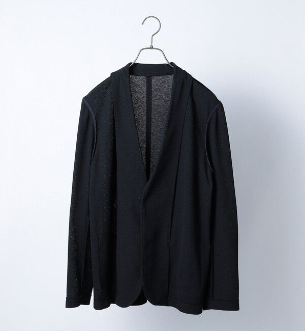 SHIPS any「SHIPS any:〈洗濯機可能〉ライト ニット ジャケット 25SS◇」|テーラードジャケット|