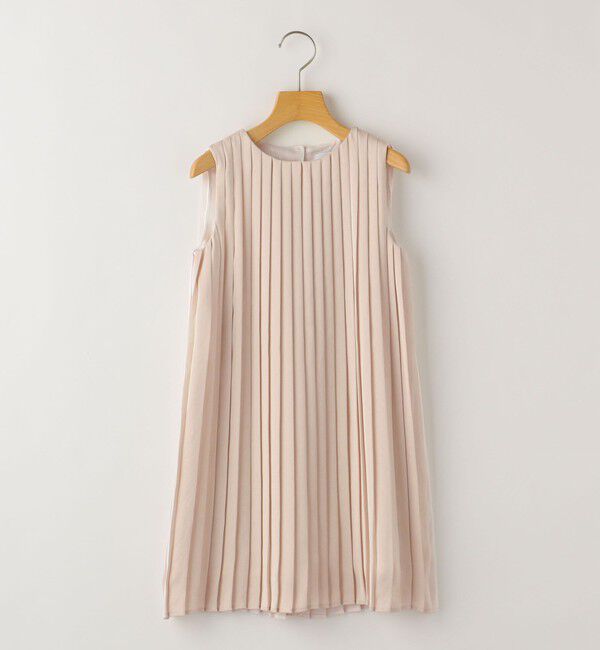 SHIPS KIDS「ARCH&LINE:110～145cm / セレモニー スリーブレス プリーツ ドレス」|ドレス|ピンク