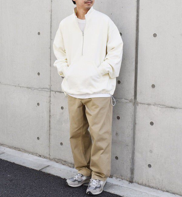 SHIPS any「SHIPS any: COTTON USA ハーフジップ ドロスト プルオーバー スウェット◇」|スウェット・ジャージ|