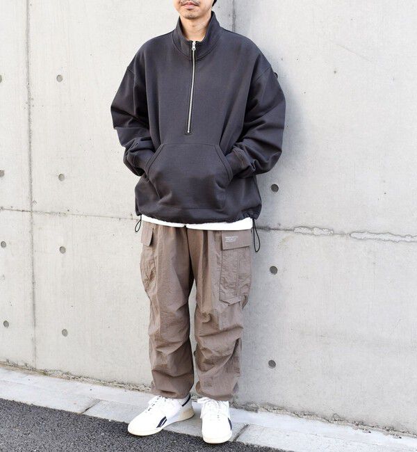 SHIPS any「SHIPS any: COTTON USA ハーフジップ ドロスト プルオーバー スウェット◇」|スウェット・ジャージ|