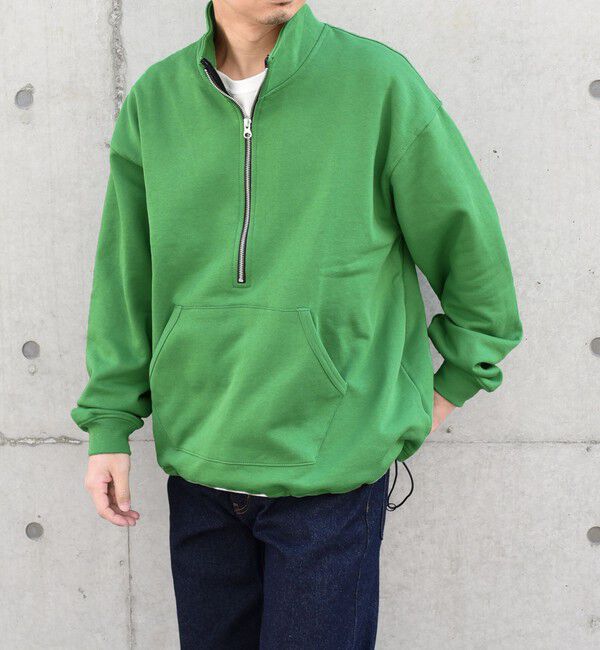 SHIPS any「SHIPS any: COTTON USA ハーフジップ ドロスト プルオーバー スウェット◇」|スウェット・ジャージ|