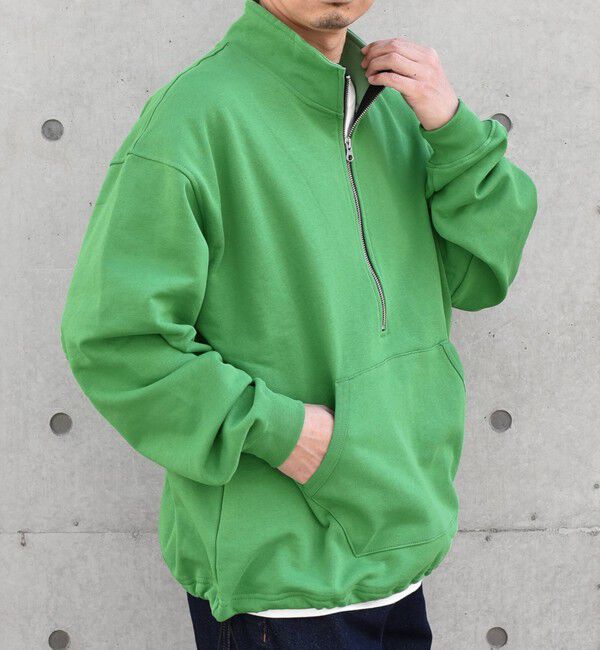 SHIPS any「SHIPS any: COTTON USA ハーフジップ ドロスト プルオーバー スウェット◇」|スウェット・ジャージ|