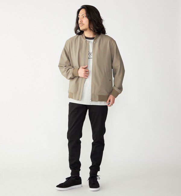 SHIPS「SHIPS: 〈遮熱・吸汗速乾〉ツイル ジップアップ ライト ブルゾン」|ブルゾン・スタジャン|