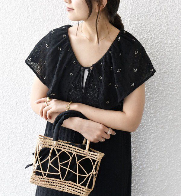 SHIPS any「bon_meur:〈手洗い可能〉ビーズ刺繍 エンブロイダリー ワンピース」|ワンピース|