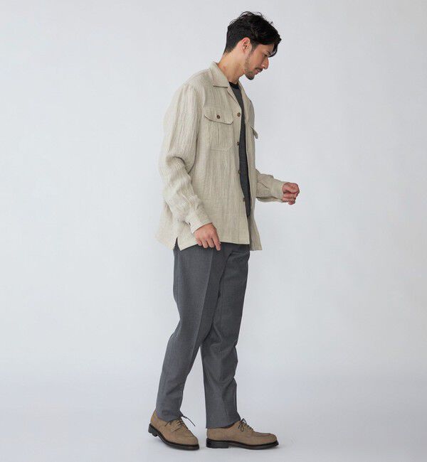 SHIPS「SHIPS: リネン ウール オーバーシャツ」|シャツ・ブラウス|