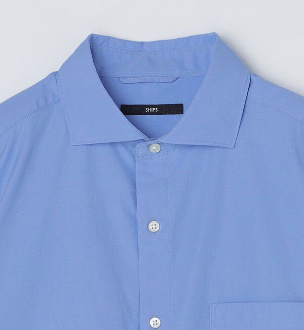 SHIPS「SHIPS: セミワイド スムース テックス ブロードシャツ」|シャツ・ブラウス|