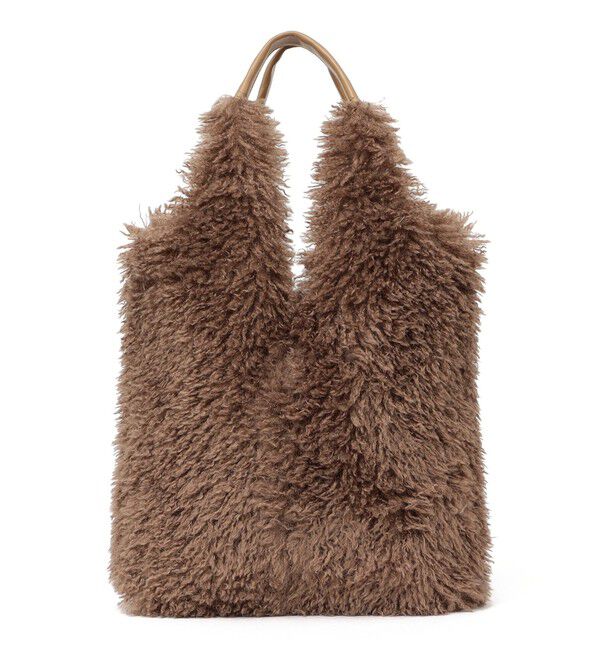 SHIPS any「SHIPS any: フェイクファー スクエア トート バッグ」|トートバッグ|